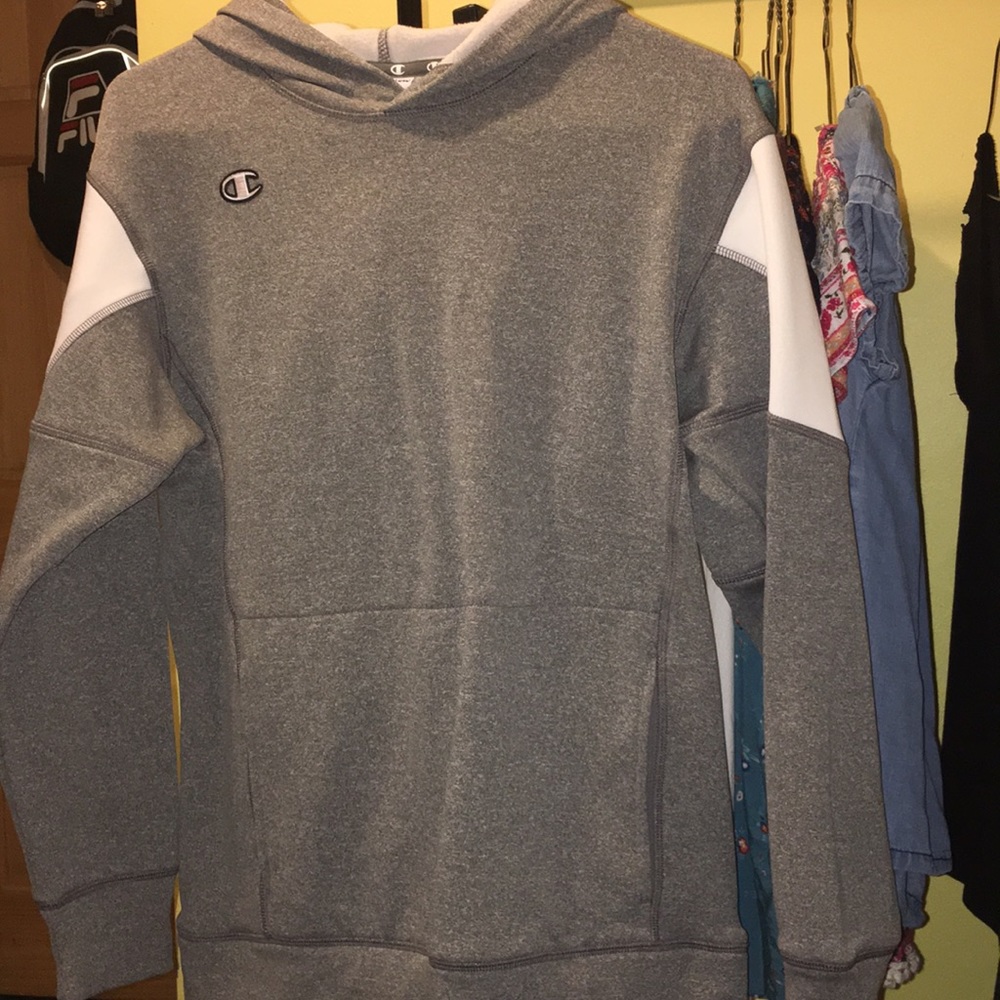 dark gray champion hoodie